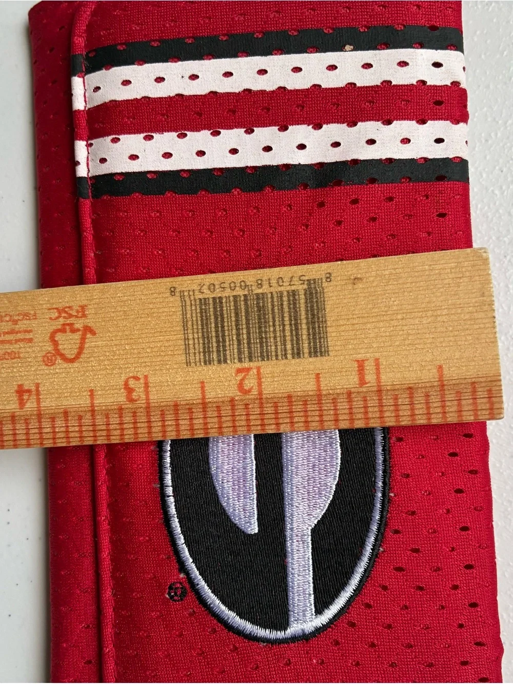 Georgia Bulldogs Red Wallet Clutch Wallet with Stripe Detail